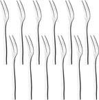 Tasting Cocktail Forks, 12-Piece Stainless Steel Fruit Forks, F