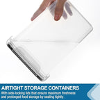 VERONES Large Tall Airtight Food Storage Containers, 10 PACK Plastic Airtight Kitchen & Pantry Organization, Ideal for Flour & Sugar Plastic Canisters with Labels