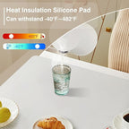 35.5" x 23.6" Extra Large Silicone Mat, Silicone Craft Mat for Placemat Baking Painting Clay Art and More (Translucent)