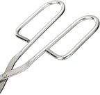 11-Inch Heavy Duty Stainless Steel Kitchen Tongs - Comfortable Ergonomic Grip, Scissor Design, Heat Resistant for BBQ and Cooking