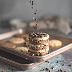 HAPPIELS Nonstick 15x10 inch Baking Sheet Set of 2 | PFOA & BPA Free Non Toxic Carbon Steel 10x15 inches Cookie Sheets | Best Non stick Oven Cooking Pans & Jelly Roll Pan | Best Nontoxic Baking Trays