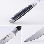 Messermeister Avanta 5” Fine Edge Steak Knife Set - Pack of 2 - German X50 Stainless Steel - Rust Resistant & Easy to Maintain - Includes 8 Total Steak Knives