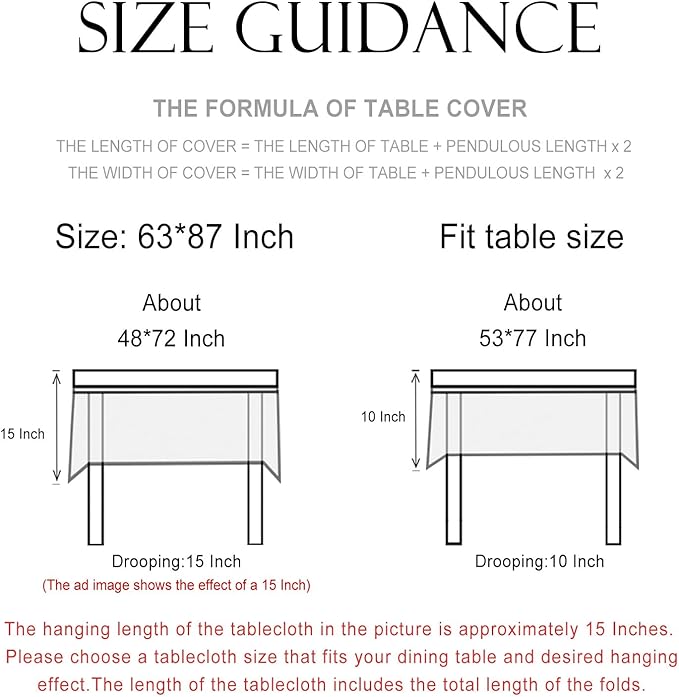 patdrea Designer Vintage Blue Rectangle Tablecloth,Linen Anti-Wrinkle Paisley Pattern Farmhouse Table Cloth,Decor Table Cover Cloth for Kitchen Dining,Christmas,Thanksgiving,63"x87"-Lantang a