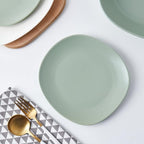 Stone lain Delilah Salad Plate 6-Piece Dish Set, Porcelain, Honeydew, 6 Salad Plates