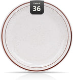 Stoneware Narrow Rim Commercial Grade Dinnerware (Brown Speckle, Saucer 5.5")