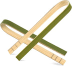 100 Pcs Mini Bamboo Tongs, 4 Inch Wooden Disposable Cooking Utensils, Charcuterie Boards Accessories, Natural Toast Tongs for Cooking and Serving Food