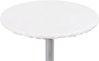 Yourtablecloth Heavy Duty Vinyl Round Fitted Tablecloth (Table Cover) with Flannel Backing Vibrant Colors Elasticized Tablecloth Great for Indoor and Outdoor Dining and Playing Cards 42” White
