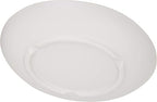 Carlisle FoodService Products Ridge Reusable Plastic Plate Dinner Plate for Home and Restaurant, Melamine, 10.5 Inches, Cement, (Pack of 12)