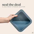 Ceramic Coated Glass Food Storage Container | No PTFE, PFOA, PFAS, and BPA | Reusable Non Toxic Meal Prep Container with Glass Lid | Easy To Store | 6 Piece Food Prep [Dusk]