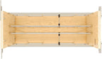 Rev-A-Shelf 5" Pullout Wooden Bakeware Organizer Shelf for Base Kitchen Cabinets w/ Soft-Close and 100 Pound Ball-Bearings, 447-BCBBSC-5C
