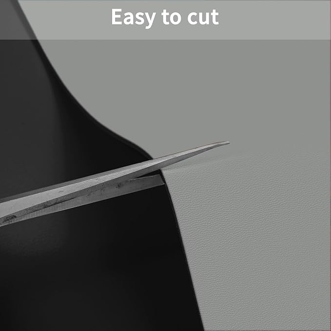 Leather Table Cover,1.8mm Thick,35.4x70.9 Inch Table Protector,Table Protector for Dining Room Table,Table Cover Protector,Dining Room Table Protector Pad(Black+Gray,35.4x70.9)