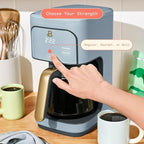 Beautiful 12-Cup Programmable Coffee Maker – Auto Brew, Digital Timer, Glass Carafe (Cornflower Blue)