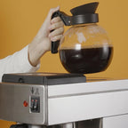 Yuanhao Crystalline Glass Coffee Decanter with Black Handle