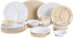 Carlisle FoodService Products Kingline Plastic Oval Platter Oval Tray for Home and Restaurant, Melamine, 12 x 9 Inches, Tan, (Pack of 12)