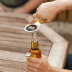100 Set DIY Bottle Opener Kit - Stainless Steel Metal Opener Inserts for Wood (Black)