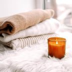 10 OZ Thick Candle Jars for Making Candles 15 Pcs, Empty Jars with Wood Lids for Candle Making, Sample Container, Clear Orange