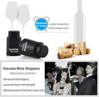 1 PACK Wine Bottle Stoppers,Real Vacuum Champagne Stoppers,Reusable Wine Preserver,Wine Corks Keep Fresh,Best Gifts for Wine Lovers for Christmas Gifts