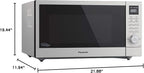 Panasonic NN-SD78LS 1.6 cu.ft Cyclonic Inverter Countertop Microwave Oven 1250Watt Power with Genius Sensor Cooking, cft, 19.44"D x 21.88"W x 11.94"H,Stainless Steel