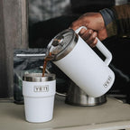 YETI Rambler 34 oz. French Press Coffee Maker, Rescue Red