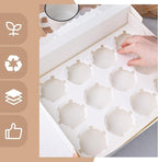VGOODALL 6PCS White Cupcake Containers, 12 Count with Window Boxes Holding 72 Pastry Box for Birthday Holiday Party Bakery Supplies