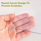 14 x 24 Inch Clear Table Cover Protector, Clear Desk Mat, Table Protector, 1.5mm Plastic Table Cover, Vinyl Table Protector, Mats on Top of Desks