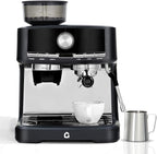 Garvee 20 Bar Pressure Espresso Machine with Grinder, 1.5L Removable Water Tank, Milk Frother Steam Wand for Latte/Cappuccino (BLACK,20Bar,With Grinder)