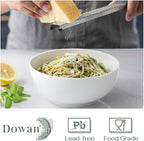 DOWAN Soup Bowls, Ramen Bowl for Noodle, 39 Ounce large Cereal Bowls for Kitchen, 7 Inches Centerpiece Bowls, Microwave and Dishwasher Safe, White