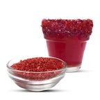 Snowy River Red, Cocktail & Margarita Sugar Rimmer - Vibrant Color Glass Rimming Sugar with Medium Crystal Texture - 16oz