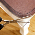 NECAUX Custom 44 x 115 Inch Frosted Table Cover Protector, 1.5mm Thick Wood Grain Transparent Table Pad Non-Slip Tablecloth Plastic Protective Pad for Dining Room Table Conference Table Meeting Table