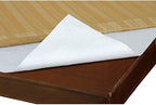 Home Bargains Plus Quilted Heavy Duty Table Pad Protector with Flannel Backing, Cut to Fit, Heat Resistant, Wipe Clean, Protects Table from Spills and Scratches, White, 52” x 144” Rectangle