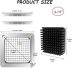 1/4‘’Replacement Chopper Blade,Commercial Vegetable Chopper Dicer Stainless Steel Blade and Pusher Block for Fruit Cutting Machine Tomato onion French Fries Cutter