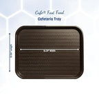 Carlisle FoodService Products CT121669 Café Standard Cafeteria / Fast Food Tray, 12" x 16", Chocolate