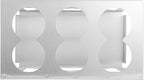 Restaurantware Squeeze Bottle Holder Pack of 1 Stainless Steel 6 Hole Bottle Holder, 2.93" Diameter Fits 1/3 Size Opening, Dishwasher Friendly Integrated Lip Design Holder for Condiment Bottles