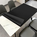 Table Pads - 32x60 Inch Waterproof Easy to Clean Can Conceal Flaws Protector The Table Top from Scratches Used for Dining (Black+Black 32x60)