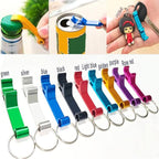 100 Pieces Colored Aluminum Bottle Opener,Soda Beverage Beer Bottle Opener Keychain,Bottle Openers Aluminum Beer Bottle Opener Claw Beverage Keychain Ring for Kitchen/Wedding/Bar/Party
