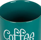 DII Kitchen Accessories Retro Collection Ceramics, Canister Set, Teal, 3 Piece