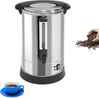 100-Cup XL Commercial Coffee Urn | Stainless Steel Coffee Maker Hot Beverage Dispenser for Catering & Events | Extra Large Commercial Size Coffee Brewer Broiler