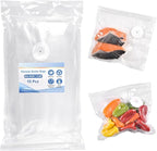 Vacuum Sealer Bags, Double Zipper Seal BPA Free Microwaveable Vacuum Storage Bag for Food