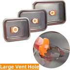 Stainless Steel Lunch Box Container with Lid, Pack of 3 Bento Snack Boxes for Work, Travel or Picnics, Dishwasher Safe, 25oz, 45oz, 65oz