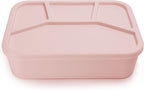 Ullabelle Leak Proof Bento Box Food-Grade Silicone Bento, BPA, Phthalate, Lead, & PVC Free - Bento Lunch Box for Daycare, Kids, & Adults - Leak Resistant Sets With Lids Snack Box Container (Peach 4)