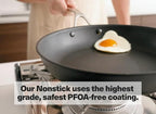 Misen Premium Nonstick Frying Pan 8 Inch - Premium Skillet for Meat, Vegetables, Eggs, and More - Tough, Long Lasting, Non Stick Coating for Easy Cooking and Quick Clean Up