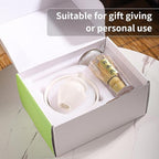 Matcha Tea Set, 5-Piece Ceramic Matcha Bowl & Whisk Kit with Cute Cat Pattern, Traditional Japanese Chawan, Scoop & Sifter, Perfect for Tea Ceremony, Gift for & Tea Lovers (white)