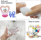 3 Sets Large Photo Frame Resin Molds, AIFUDA Heart Silicone with Love Mould for Epoxy Resin, DIY Picture Frame Mold for Casting Art Crafts