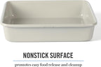 Martha Stewart Gallen 9 Inch Square Nonstick Carbon Steel Cake Pan - Cool Grey