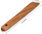 12 Inch Teak Wood Spatula for Cooking Non Toxic Kitchen Utensil Scraper Spurtle Kitchen Tools Flat Wooden Egg Flipper Spatulas Turner Cooking Spoon Bamboo Spatula Turner Cast Iron Sourdough Stirrer