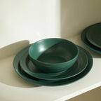 Stone Lain Orbit 12-Piece Dinnerware Set Stoneware, Green