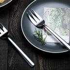 Serving Platters Forks Stainless Steel Buffet 9 inch Utensils Cake Butter Pastry Servers (4 pcs serving forks)