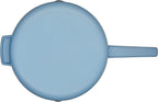 KitchenAid Enameled Cast Iron Frying Pan/Skillet with Helper Handle and Pour Spouts, 12 Inch, Blue Velvet