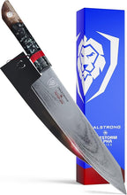 Dalstrong Chef Knife - 9.5 inch - Firestorm Alpha Series - Premium 10Cr15CoMoV High-Carbon Steel - Traditional Japanese Wa Stabilized Wood & Resin Handle - Kitchen Knife - Chef's Knife - w/Sheath
