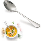 Stainless Steel Teaspoon Set, 8 Pieces, 6.7 Inches, Mirror Finish, Dishwasher Safe